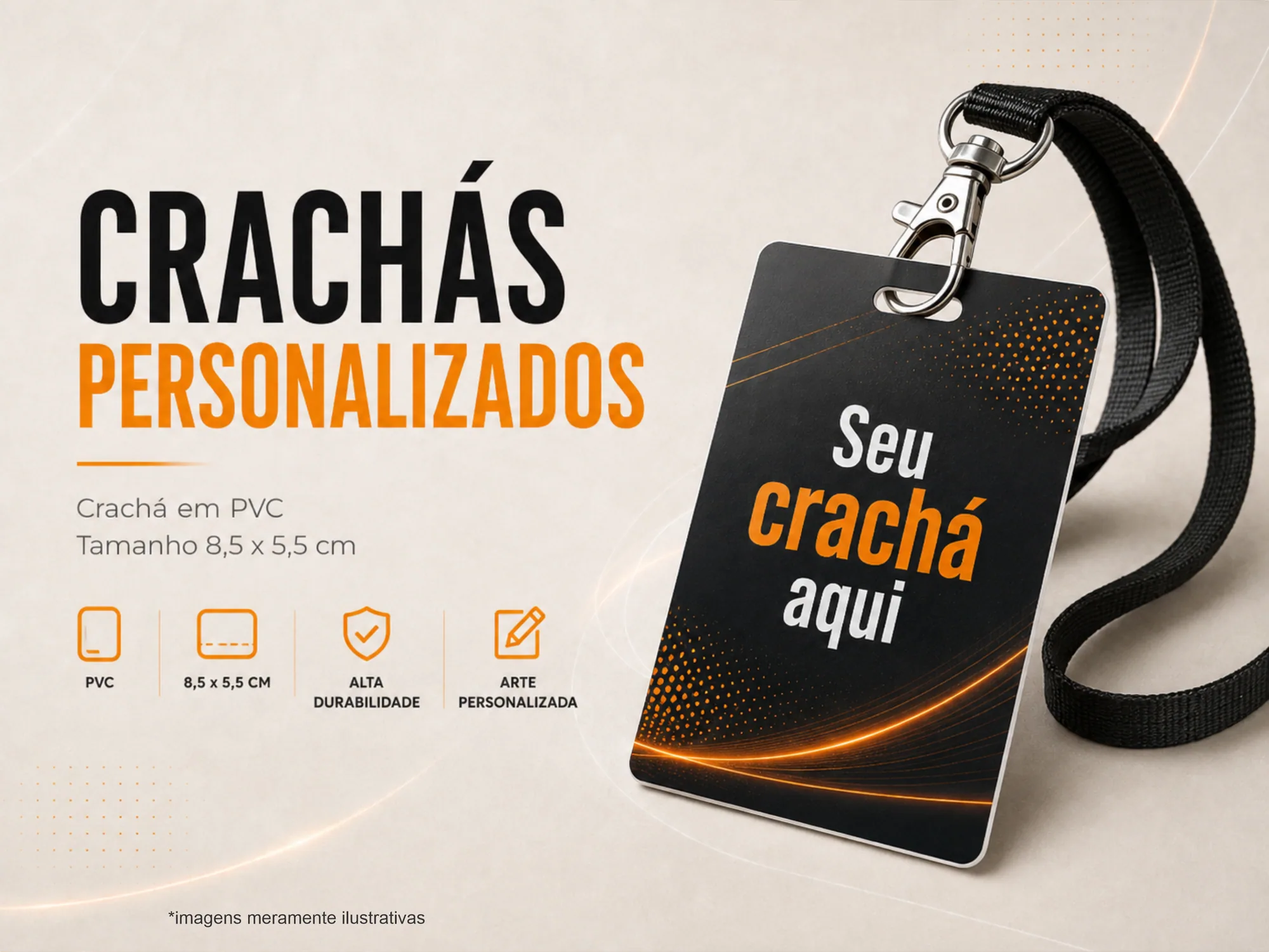 Crachá PVC Personalizado